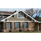 Ekena Millwork Lifetime Vinyl LJ4S14X04300BL Standard Four Board Joined, Board-n-Batten Vinyl Shutters, w/Installation Shutter-Lok's & Matching Screws (Per Pair), 14"W x 43"H, Black