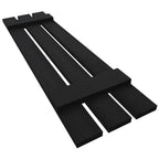 Ekena Millwork LS3C12X03200BL Lifetime Vinyl, TailorMade Three Spaced, Board-n-Batten, w Loks Shutters (Per Pair), 32-in. H, Black