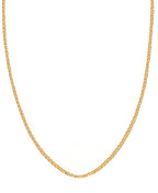 Savlano Corrente Colar Italiana Mariner Lisa em Ouro Maciço 10K com Elo de 1,5mm - Colar de 10 Quilates Acompanha Caixa de Presente para Mulheres e Homens - Feito na Itália (18)