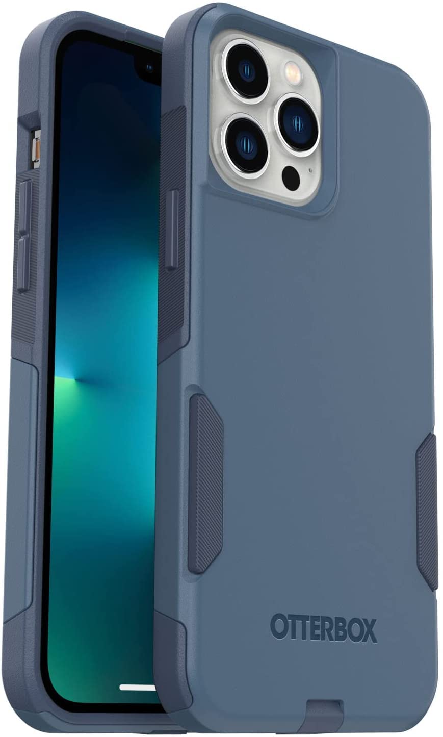 OtterBox iPhone 13 Pro Max & iPhone 12 Pro Max Commuter Series Case - ROCK SKIP WAY, slim & tough, pocket-friendly, with port protection