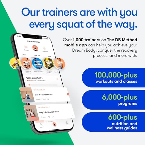 DB Method Squat-maskine, træningsudstyr til hjemmefitness, øvelser for ben og balder, lav-impact træning for underkroppen, træning for hele kroppen, nem opsætning, foldbar til opbevaring