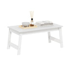 Furinno Modern Simplistic Criss-Crossed Coffee Table, White