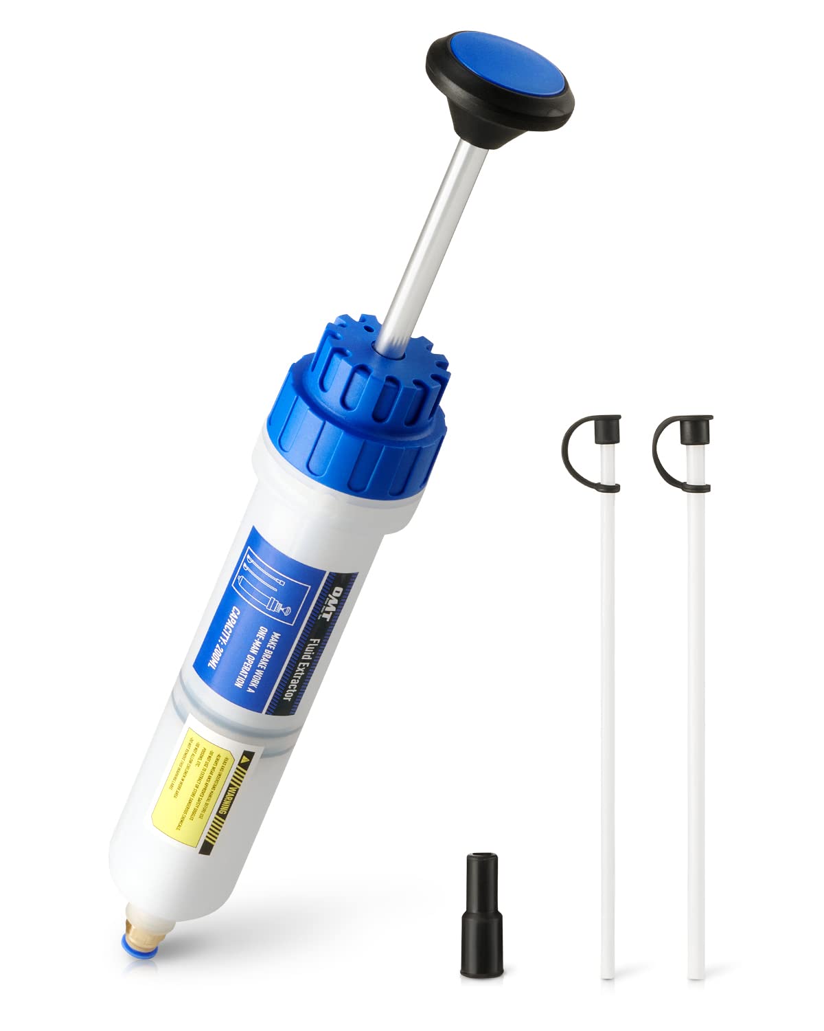 Orion Motor Tech 200mL Manual Fluid Extractor and Filler, Syringe Style Pump for Power Steering Transmission Gear Oil & Brake Fluid Changes, Hand Vacuum Pump for ATV Boat Automotive Fluid Extraction