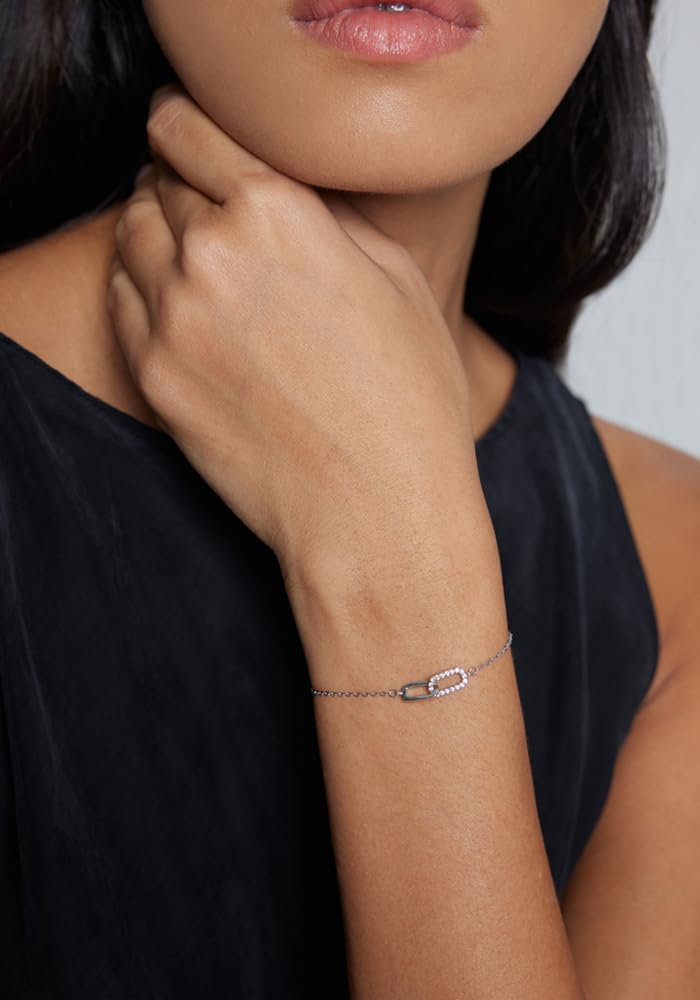 SINYARS Sterling Silver Bracelets for Women Friendship Bracelets for Bestie, Best Friend Jewelry for Birthday, Wedding