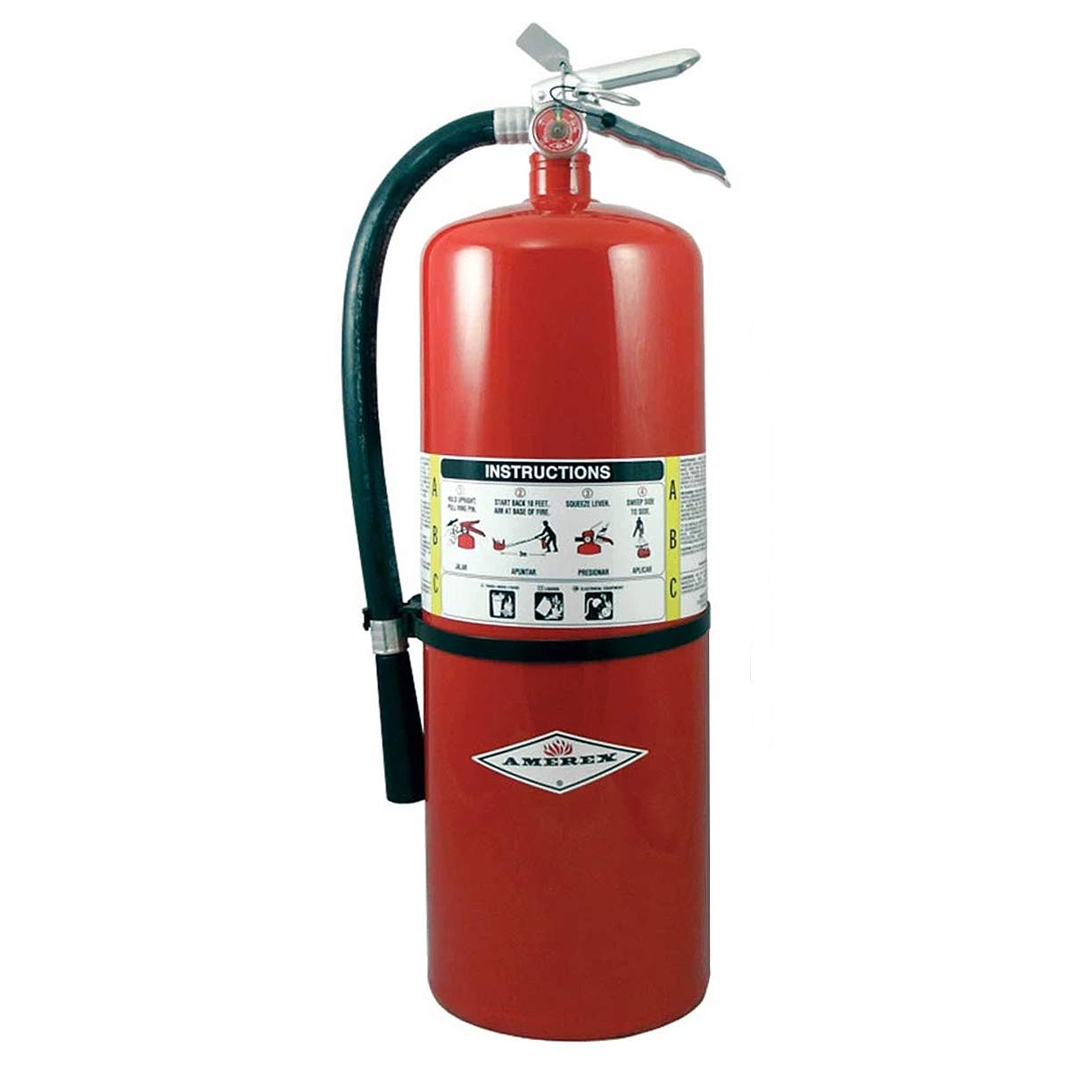 Amerex B456 10 lbs ABC Dry Chemical Fire Extinguisher with Wall Bracket