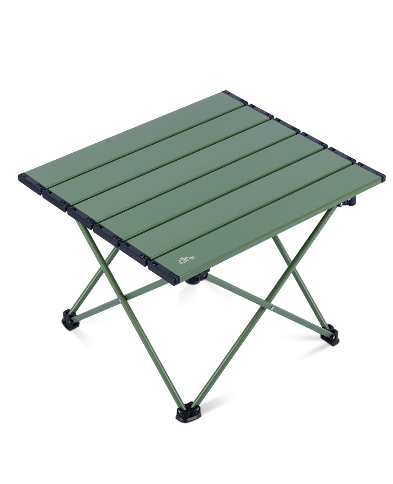 iClimb Ultralight Compact Camping Folding Table with Carry Bag (Black - S)