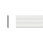 Ekena Millwork WPKPBBPK Reversible Beadboard/Nickel Gap Wainscoting (4/PK), 7 1/4"H x 96"L, Factory Primed White