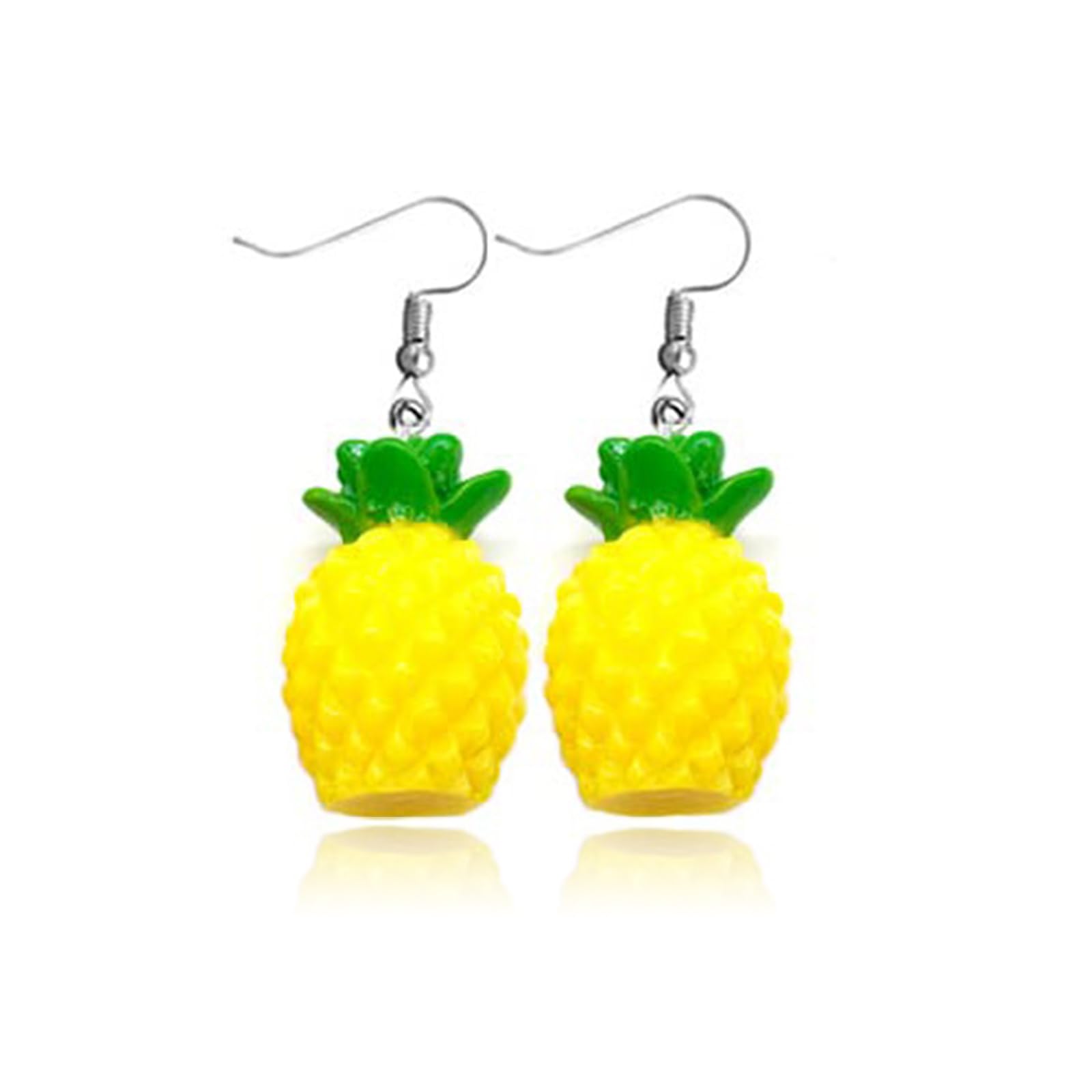 Cute Fruit Earrings for Women Fun 3D Pomegranate Lemon Cherry Strawberry Earrings Acrylic Resin Creative Food Earrings Funny Unique Earrings Jewelry Gift