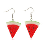 Cute Fruit Earrings for Women Fun 3D Pomegranate Lemon Cherry Strawberry Earrings Acrylic Resin Creative Food Earrings Funny Unique Earrings Jewelry Gift