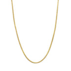 DIFINES Corrente de Colar Caixa de Elo Sólido Amarelo Ouro Real 14k 0,65mm com Fecho Lagosta, Presentes Ideais para Mulheres ou Homens - 20"