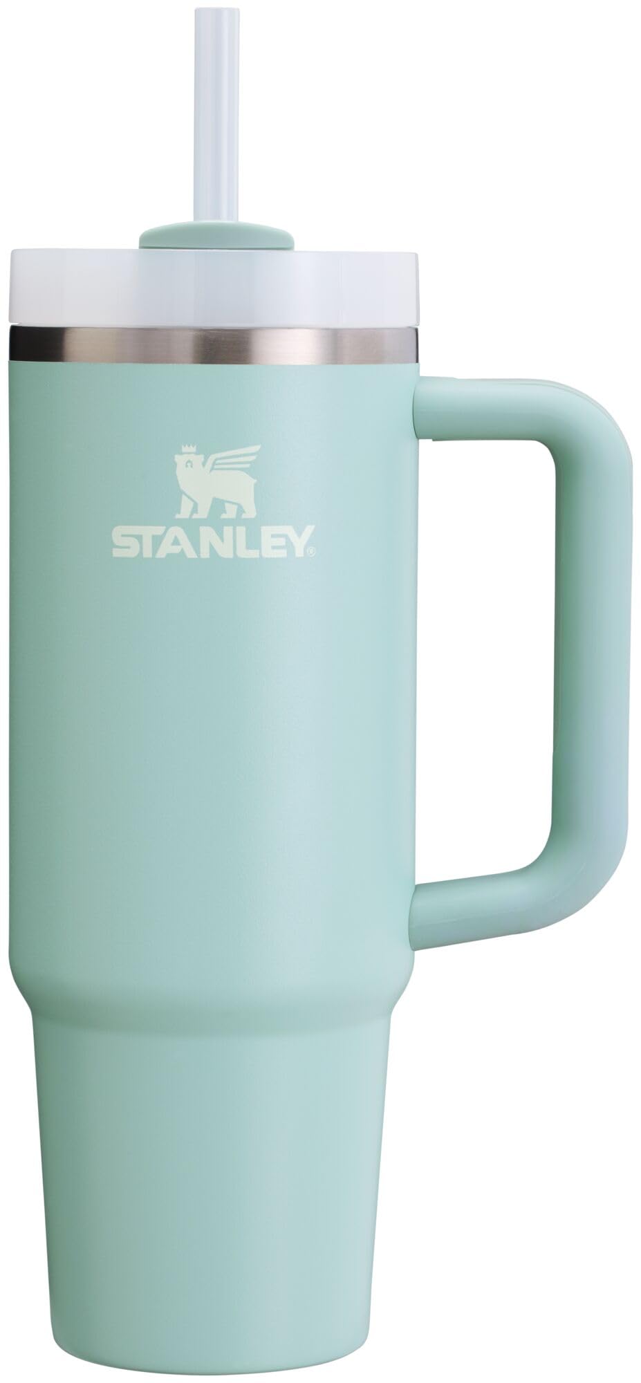 STANLEY Quencher H2.0 Tumbler with Handle and Straw 14 oz | Flowstate 3-Position Lid | Cup Holder Compatible for Travel | Insulated Stainless Steel Cup | BPA-Free | Azure