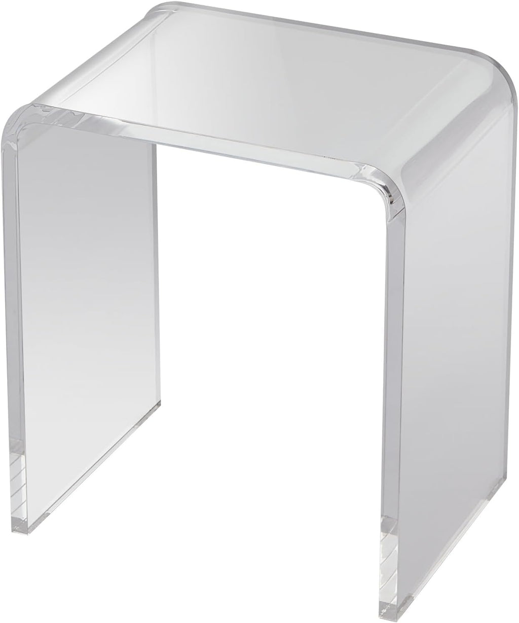 VEVOR Acrylic Side Table, U- Shaped Coffee Table, Clear Acrylic End Table with Waterfall Edges for Drink, Food, Snack Used in Living Room & Bedroom