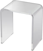 VEVOR Acrylic Side Table, U- Shaped Coffee Table, Clear Acrylic End Table with Waterfall Edges for Drink, Food, Snack Used in Living Room & Bedroom