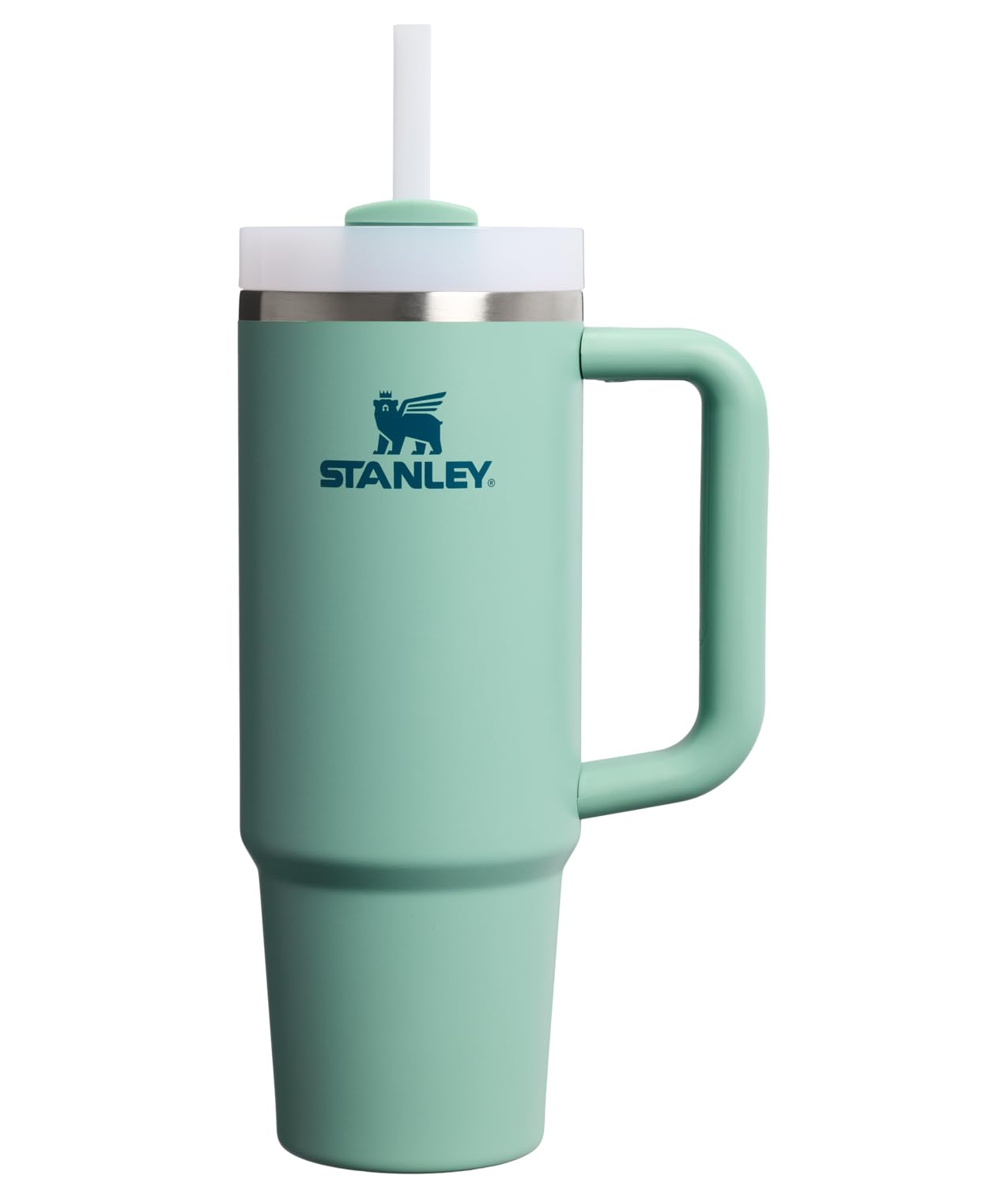 STANLEY Quencher H2.0 Tumbler with Handle and Straw 14 oz | Flowstate 3-Position Lid | Cup Holder Compatible for Travel | Insulated Stainless Steel Cup | BPA-Free | Azure