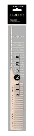 Cricket Silkomb Pro-50 Fine Tooth Rattail Comb for Hair – Precision Styling Tool with Seamless Teeth & Metal Tail for Sectioning, Weaving, and Smooth Detangling, Ideal for Professional Use