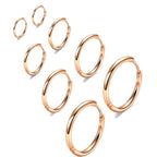 316L Surgical Stainless Steel Huggie Hoop Earrings 6mm 8mm 10mm 11mm 12mm 14mm Hypoallergenic Earrings Hoop Cartilage Helix Lobes Hinged Sleeper Earrings For Men Women