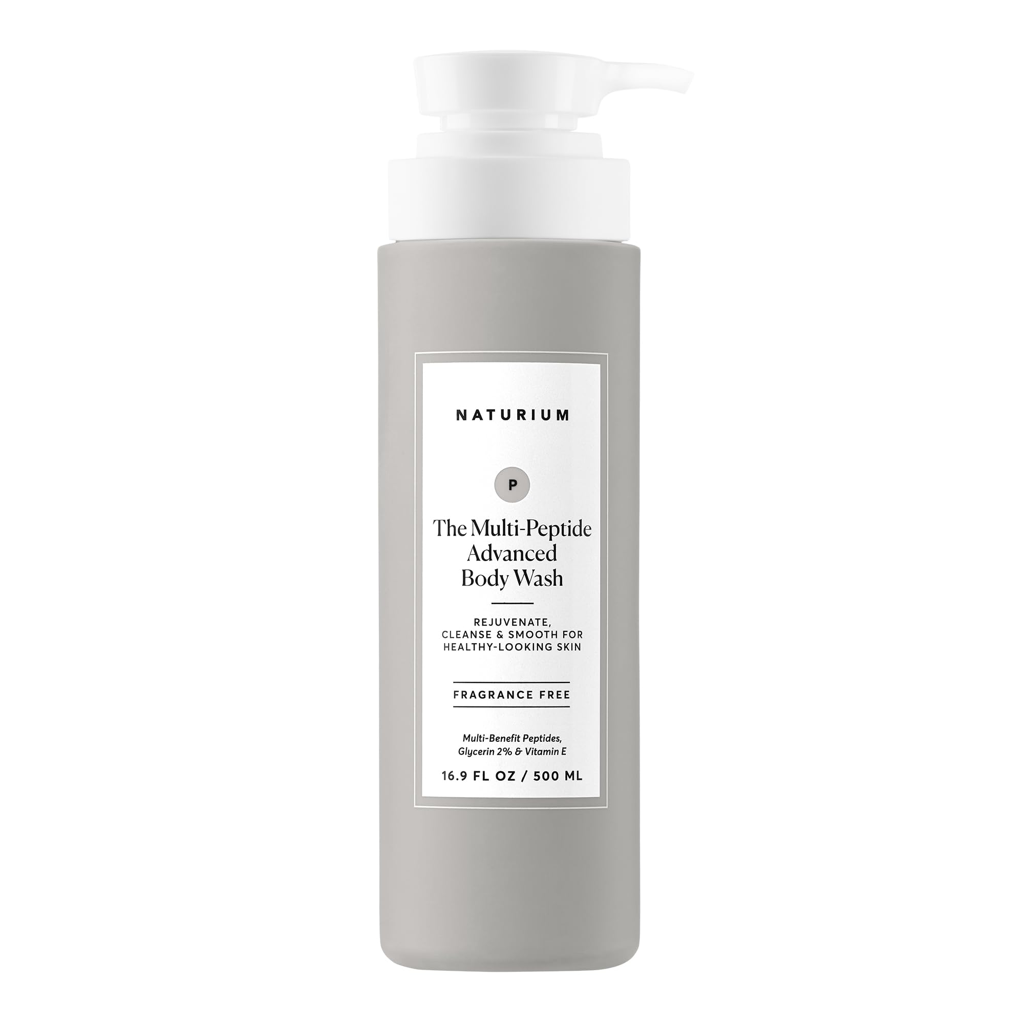 Naturium The Booster Hyaluronic Acid Body Wash, Hydrating & Moisturizing plus Minimizes Dryness, with Glycerin & Vitamin B5, 16.9 oz