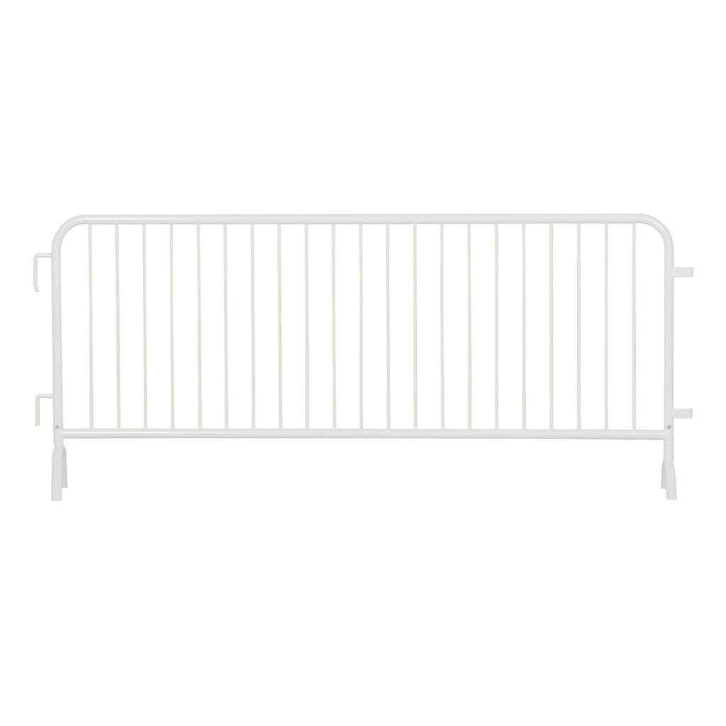 Angry Bull Barricades Metal Interlocking Steel Barricade (8.5 Ft. Heavy Duty, Bridge Feet, Grey Powder Coated, Set of 20)
