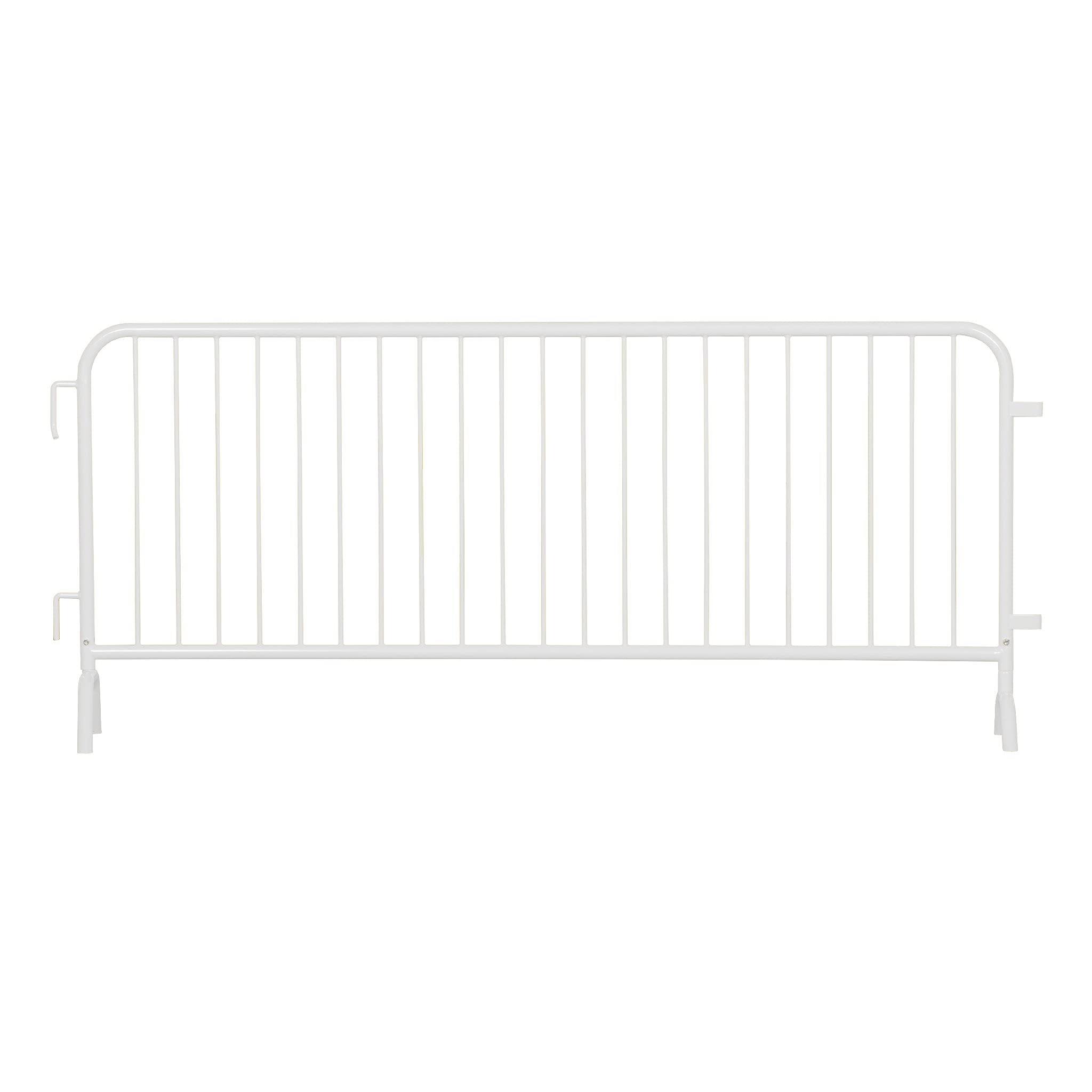 Angry Bull Barricades Metal Interlocking Steel Barricade (8.5 Ft. Heavy Duty, Bridge Feet, Grey Powder Coated, Set of 20)