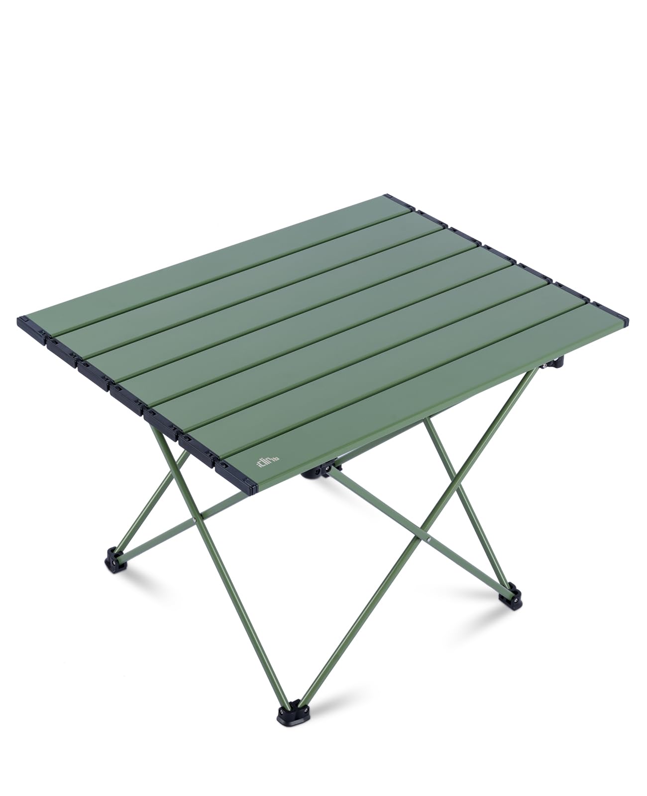 iClimb Ultralight Compact Camping Folding Table with Carry Bag (Black - S)