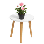 JFY Designs Carved Wooden Square Side Table Decorative Coffee Side Entryway,Modern Home Decor Table,Accent Table Living Room, Bedroom, Office,Hand Carved Farmhouse Rustic End Table