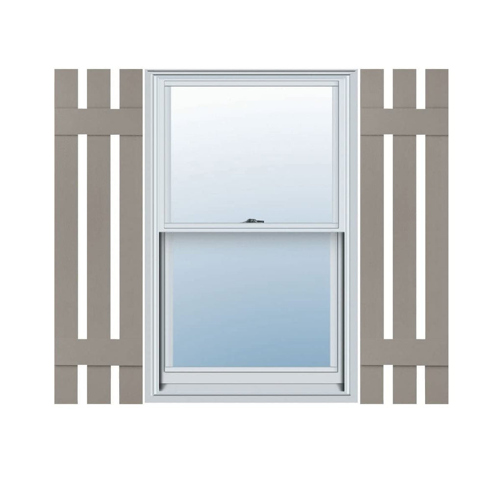 Mid-America 00031255004 Three Board Spaced Vinyl Shutters, 55"H, Wedgewood Blue