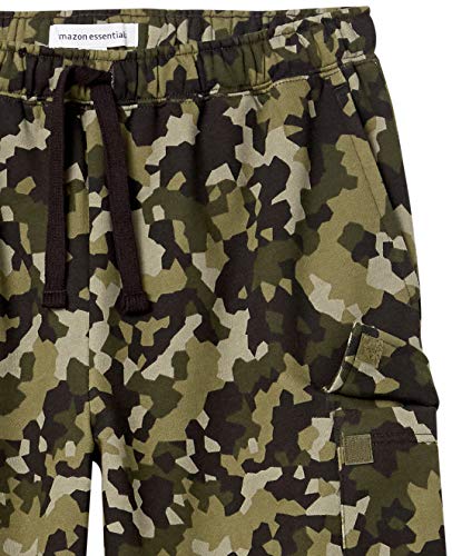 Amazon Essentials Men's Cargo Fleece Sweatpant, Olive Geo Camo, XX-Large