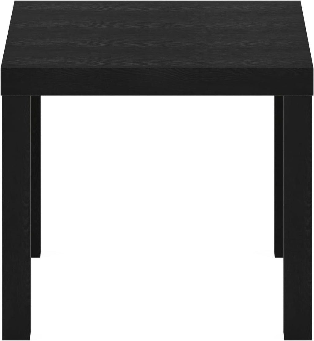 Furinno Classic Homey Square Parsons Side End Table, 1-Pack, Black
