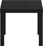 Furinno Classic Homey Square Parsons Side End Table, 1-Pack, Black