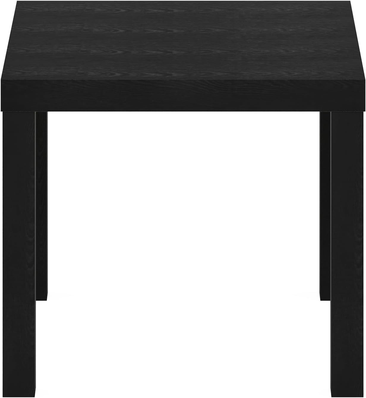 Furinno Classic Homey Square Parsons Side End Table, 1-Pack, Black