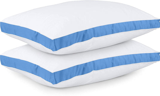 Utopia Bedding Bed Pillows for Sleeping Queen Size (White), Set of 2, Cooling Hotel Quality, Gusseted Pillow for Back, Stomach or Side Sleepers