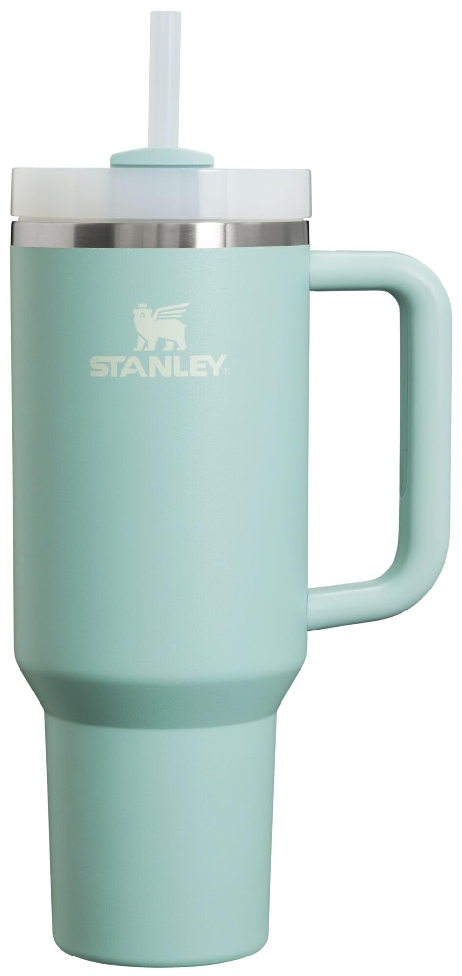 STANLEY Quencher H2.0 Tumbler with Handle and Straw 14 oz | Flowstate 3-Position Lid | Cup Holder Compatible for Travel | Insulated Stainless Steel Cup | BPA-Free | Azure