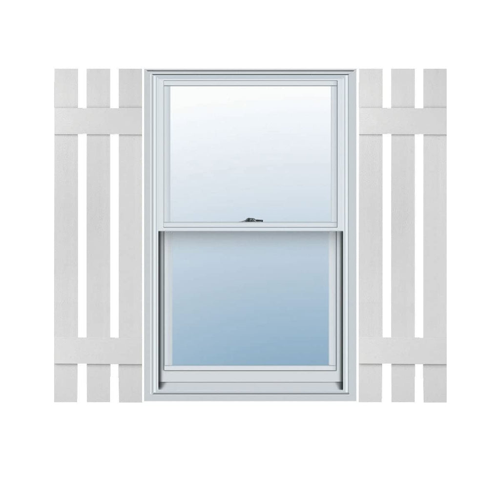 Mid-America 00031255004 Three Board Spaced Vinyl Shutters, 55"H, Wedgewood Blue
