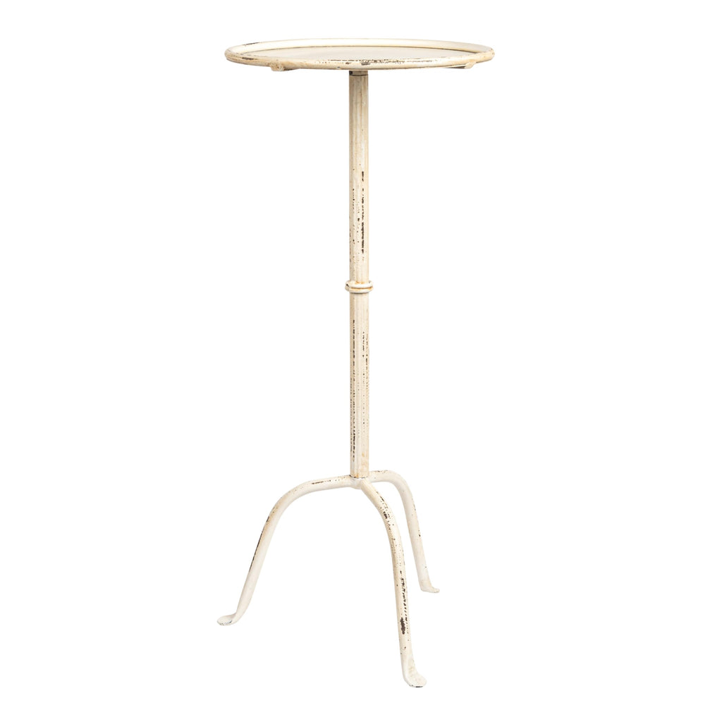Metal Martini Cocktail Table, Antique Brass