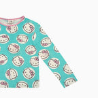 Hello Kitty Girls Pajama Pants and Sleep Shirt Sets for Kids - 2 Piece PJ Sleepwear Set for Toddler Girls - Official License Blue