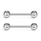 Ruifan 316L Stainless Steel Nipple Shield Barbell Ring Bar Body Piercing 14G