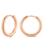 316L Surgical Stainless Steel Huggie Hoop Earrings 6mm 8mm 10mm 11mm 12mm 14mm Hypoallergenic Earrings Hoop Cartilage Helix Lobes Hinged Sleeper Earrings For Men Women