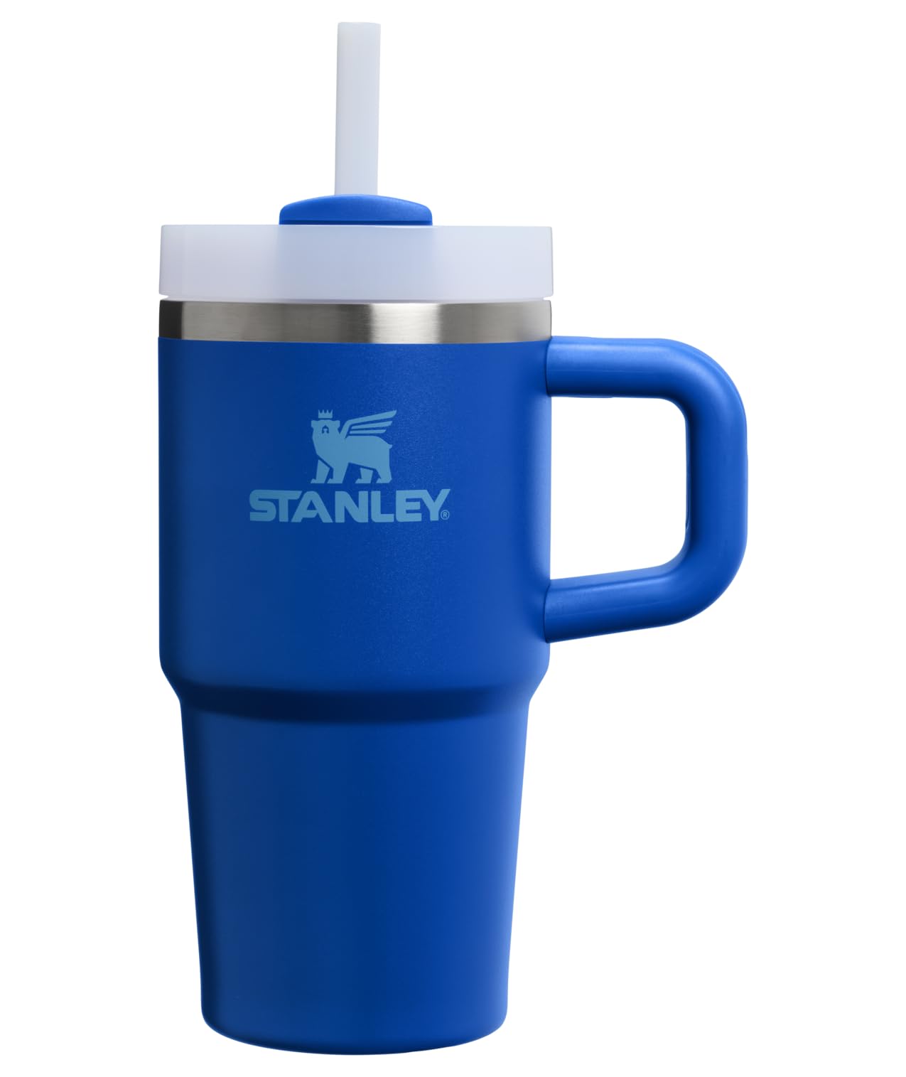 STANLEY Quencher H2.0 Tumbler with Handle and Straw 14 oz | Flowstate 3-Position Lid | Cup Holder Compatible for Travel | Insulated Stainless Steel Cup | BPA-Free | Azure