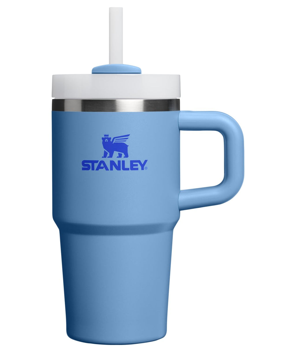 STANLEY Quencher H2.0 Tumbler with Handle and Straw 14 oz | Flowstate 3-Position Lid | Cup Holder Compatible for Travel | Insulated Stainless Steel Cup | BPA-Free | Azure