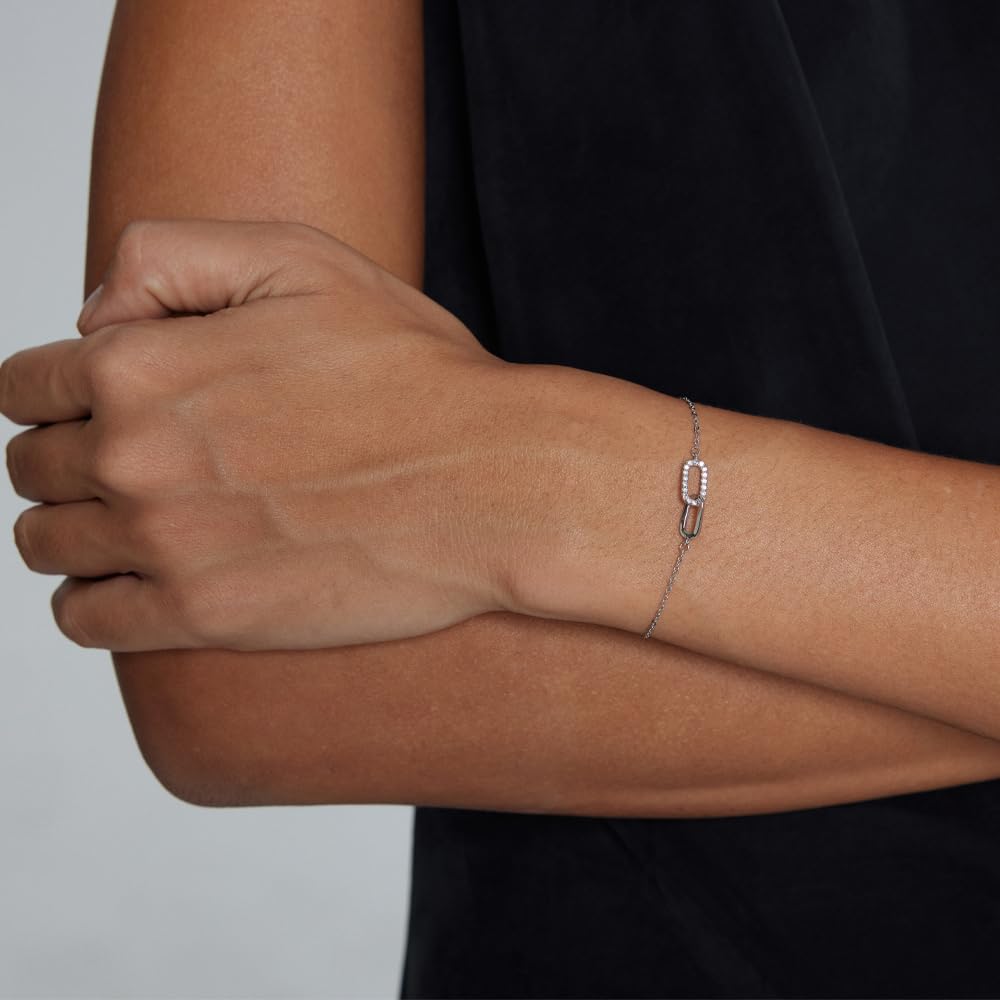 SINYARS Sterling Silver Bracelets for Women Friendship Bracelets for Bestie, Best Friend Jewelry for Birthday, Wedding