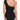 Hilor Women's One Piece Swimsuits One Shoulder Swimwear Asymmetric Ruffle Monokinis Bathing Suits Black 10