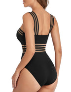 Maillot de bain amincissant Hilor pour femmes aux formes, joli maillot une pièce, meilleur maillot de bain gainant ventre, noir XXL/US16