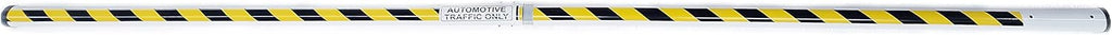 Parking Barrier Arm 12ft 2 pieces X 6 ft Aluminum Round Replacement Arm for Gate Operator (With Yellow/Black Stripes)