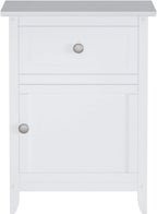 Winsome Eugene Accent Table, 18.90"W x 14.96"D x 25"H, White