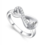 Yinplsmemory Cremation Jewelry Infinity Love Cremation Ring for Ashes Stainless Steel Hold Loved Ones Ash Keepsake Finger Ring Urn Locket Memorial Jewelry for Women