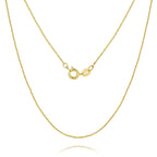 Corrente PESFIOLO de Ouro 14K para Mulheres Correntes de Ouro 14K na Moda para Homens Colares Correntes Colares Femininos Correntes de Cabo Colares para Homens 16-26IN (22in)