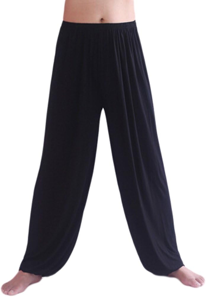 AvaCostume Men's Lightweight Loose Yoga Pants Elastic Waist Modal Yoga Harem Pants