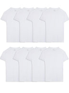 Fruit of the Loom Men's Crew Tee Undershirts, Moisture Wicking & Tag Free, Also Available in Big & Tall
