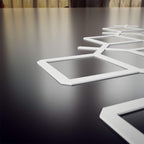 Ekena Millwork 39 "W x 23 3/8"H x 3/8"T Large Cameron Decorative Fretwork Wall Panels in Architectural Grade PVC