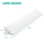 Vekkia Queen Size Bed Wedge Pillow for Headboard Gap/Long Bed Wedge Gap Filler/Mattress Wedge Gap Filler Fill 0-6" Gap Between Headboard and Mattress